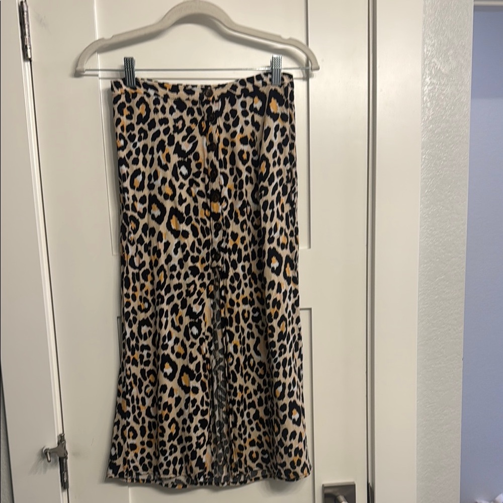 Leopard Print Women's Skirt